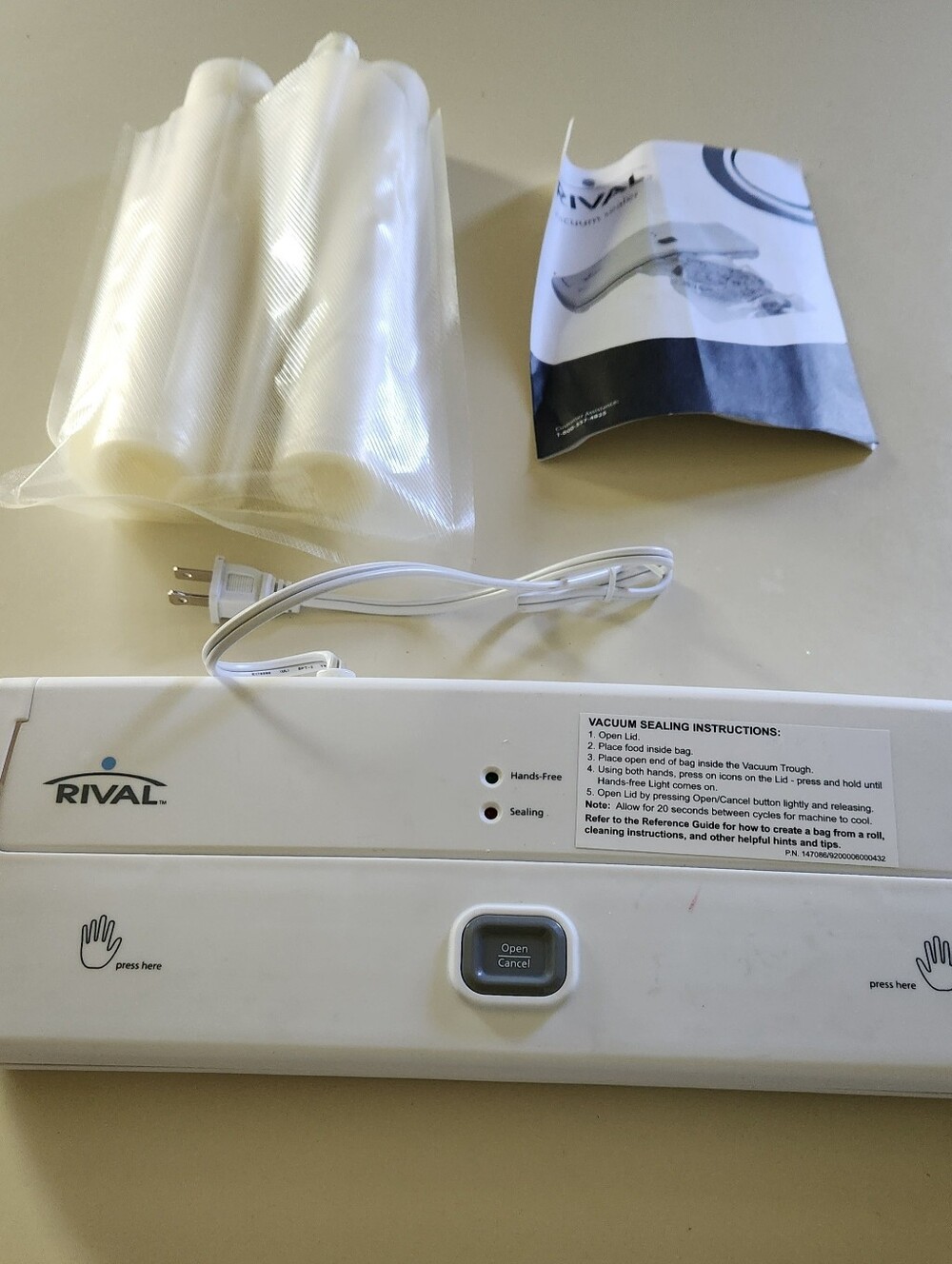 Rival Food Vacuum Sealer Machine